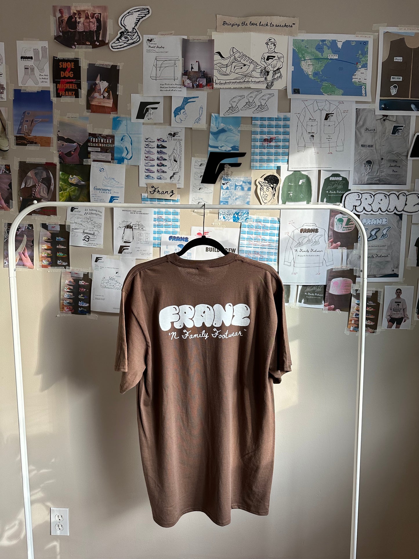 F-Man Heavyweight Tee - Brown