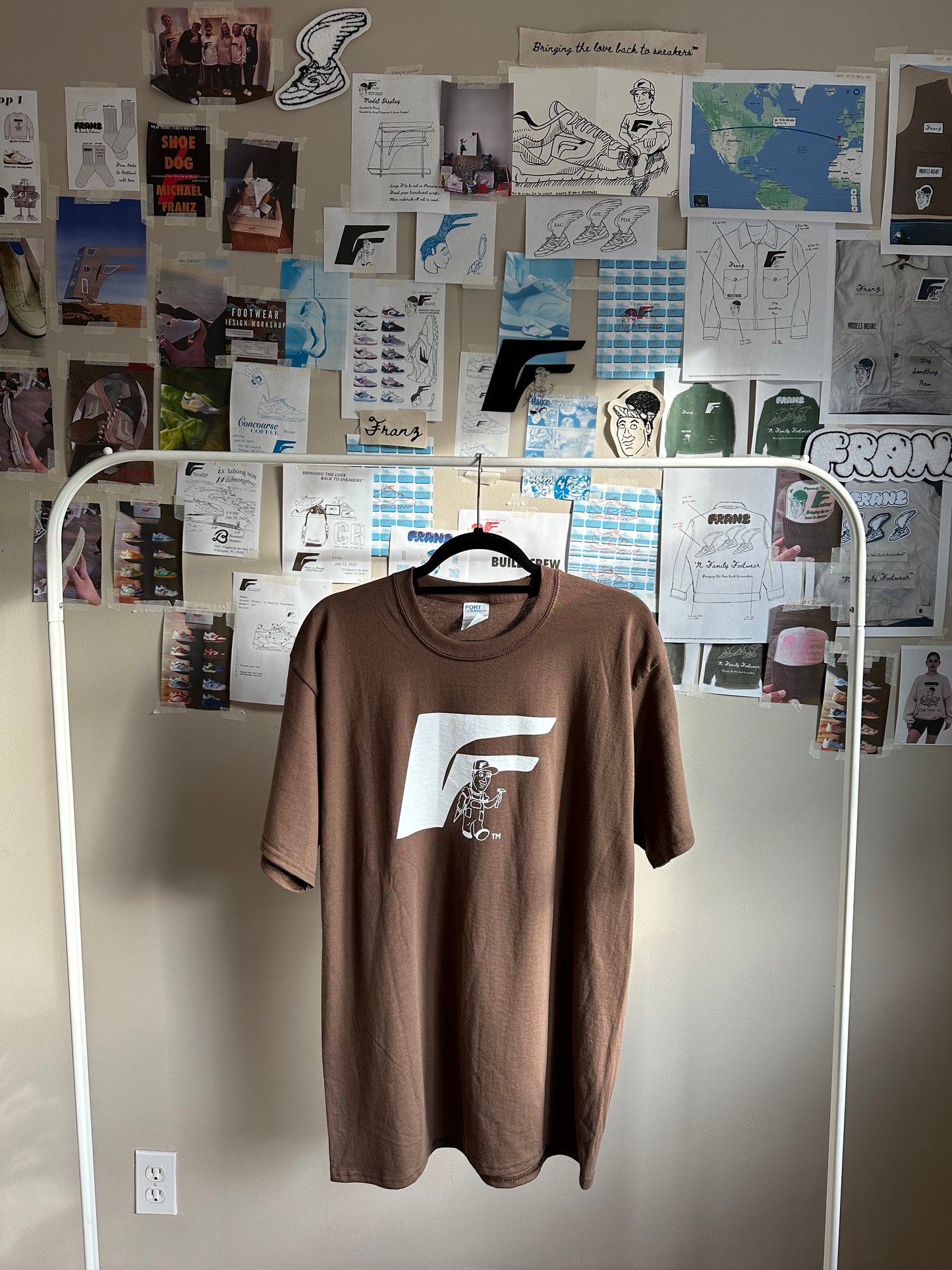 F-Man Heavyweight Tee - Brown