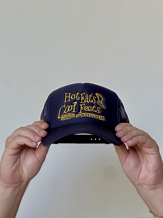 **PRE-ORDER LIVE**Hot Eats Cool Feets x FNFF Collab Trucker hat