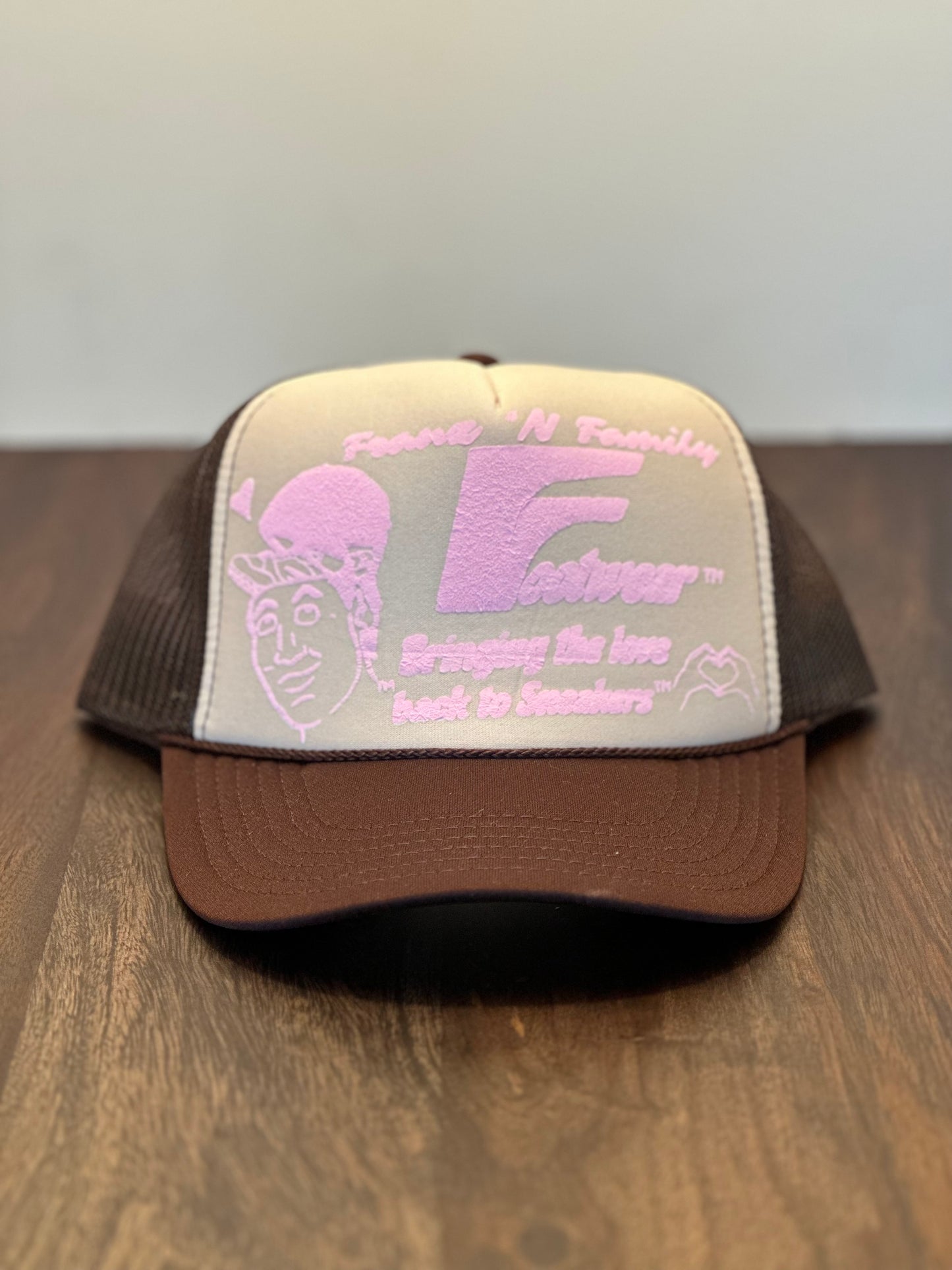 Foam Trucker Hat - Brown/Pink