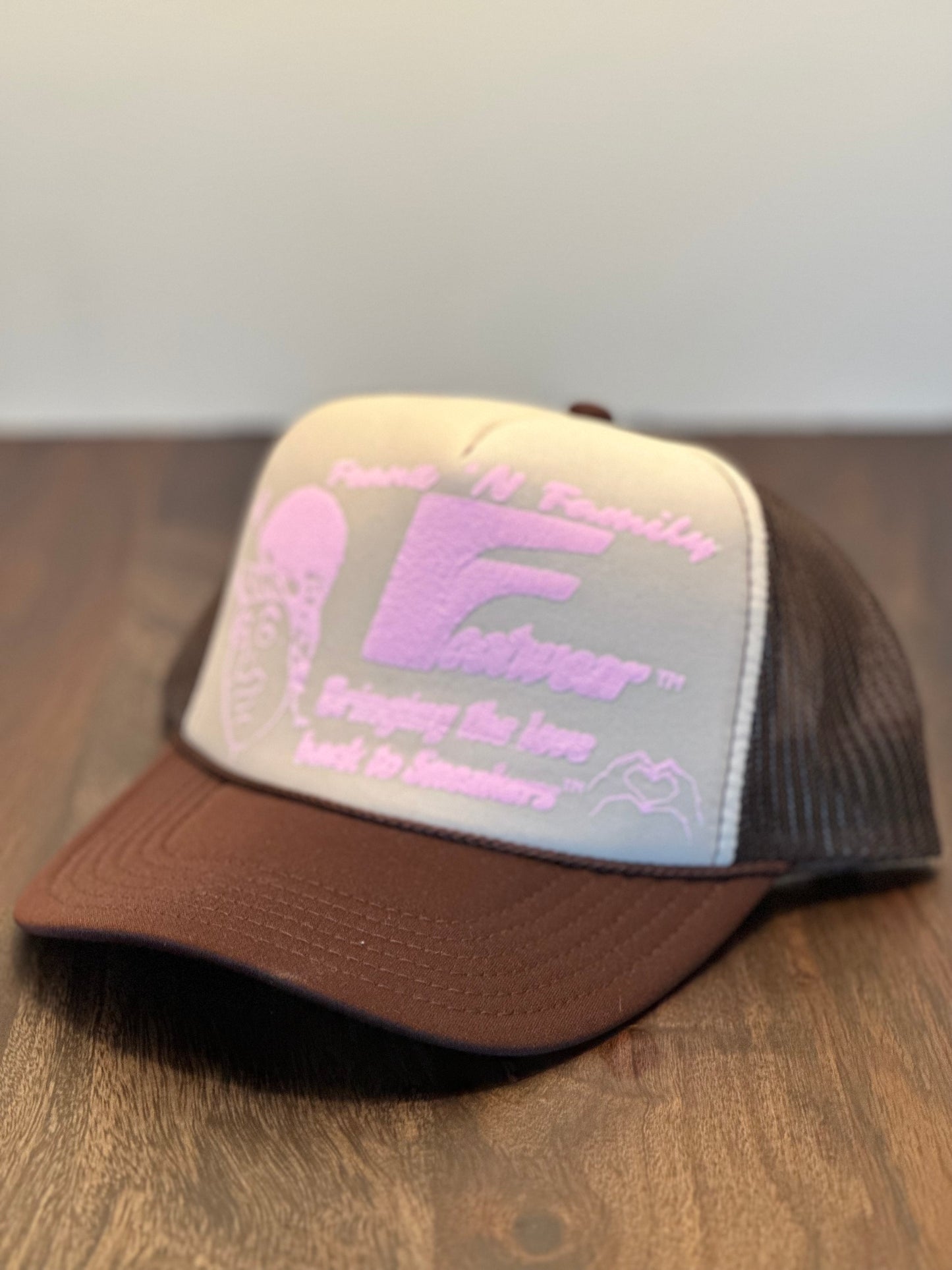 Foam Trucker Hat - Brown/Pink