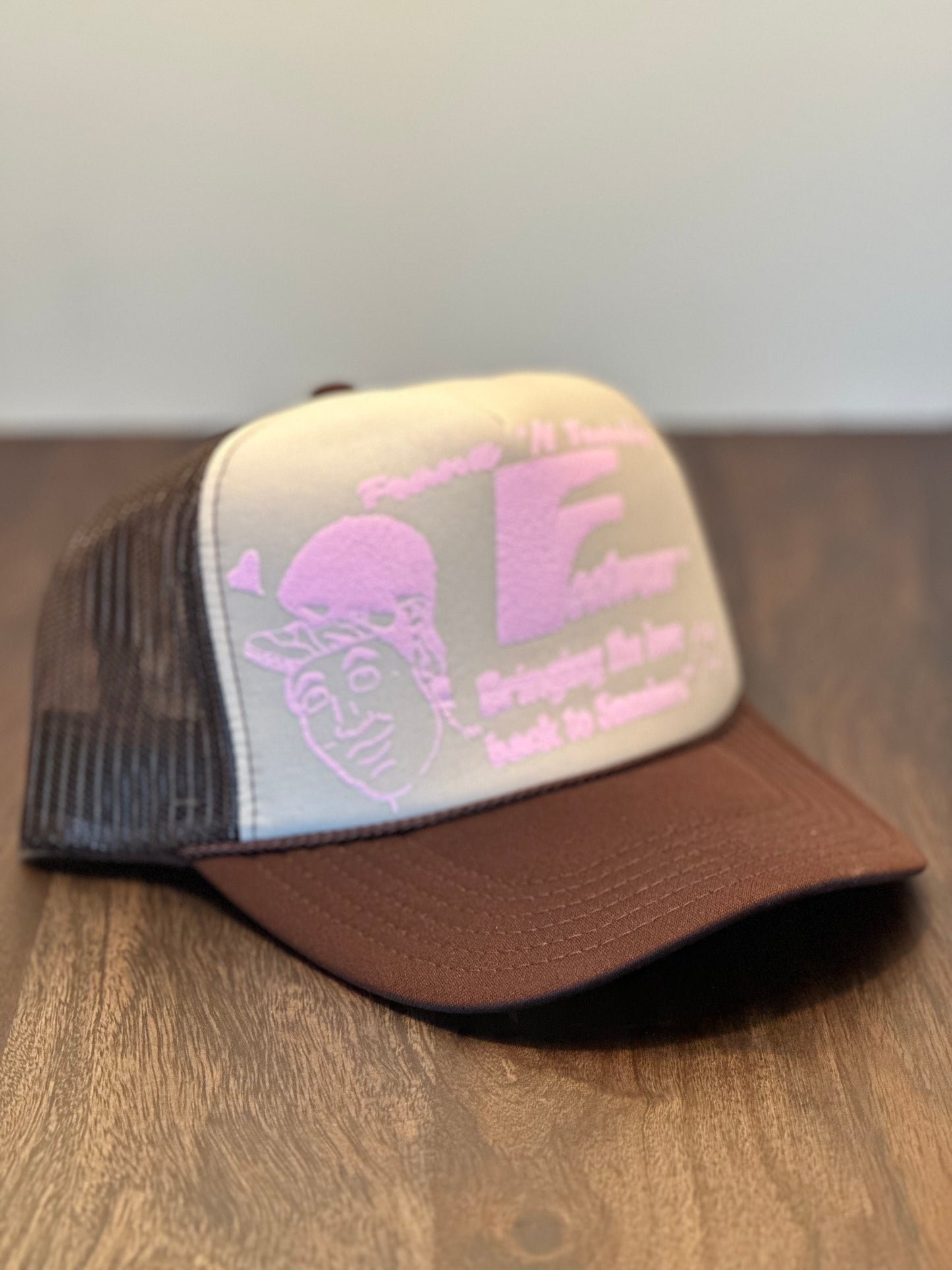 Foam Trucker Hat - Brown/Pink